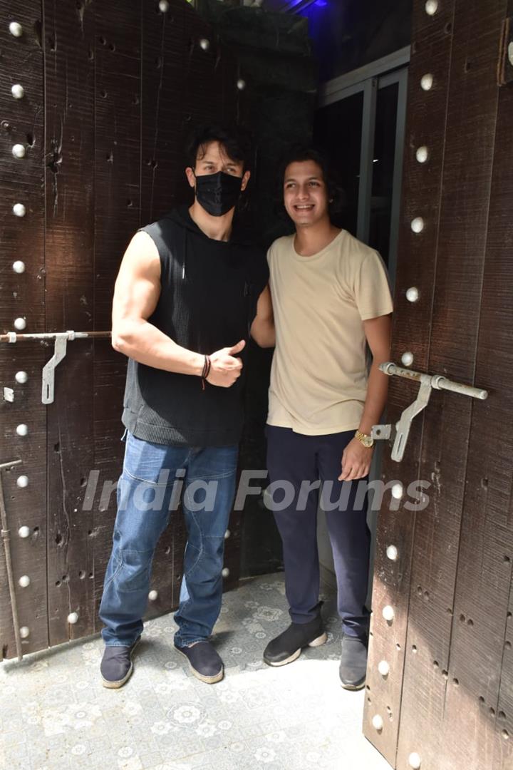 Tiger Shroff snapped at dubbing studio