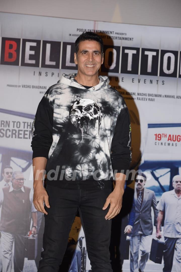 Akshay Kumar at Bell Bottom trailer launch in Delhi