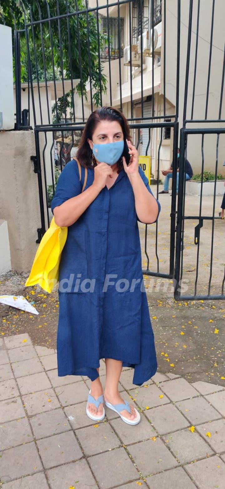 Farah Khan snapped around the town