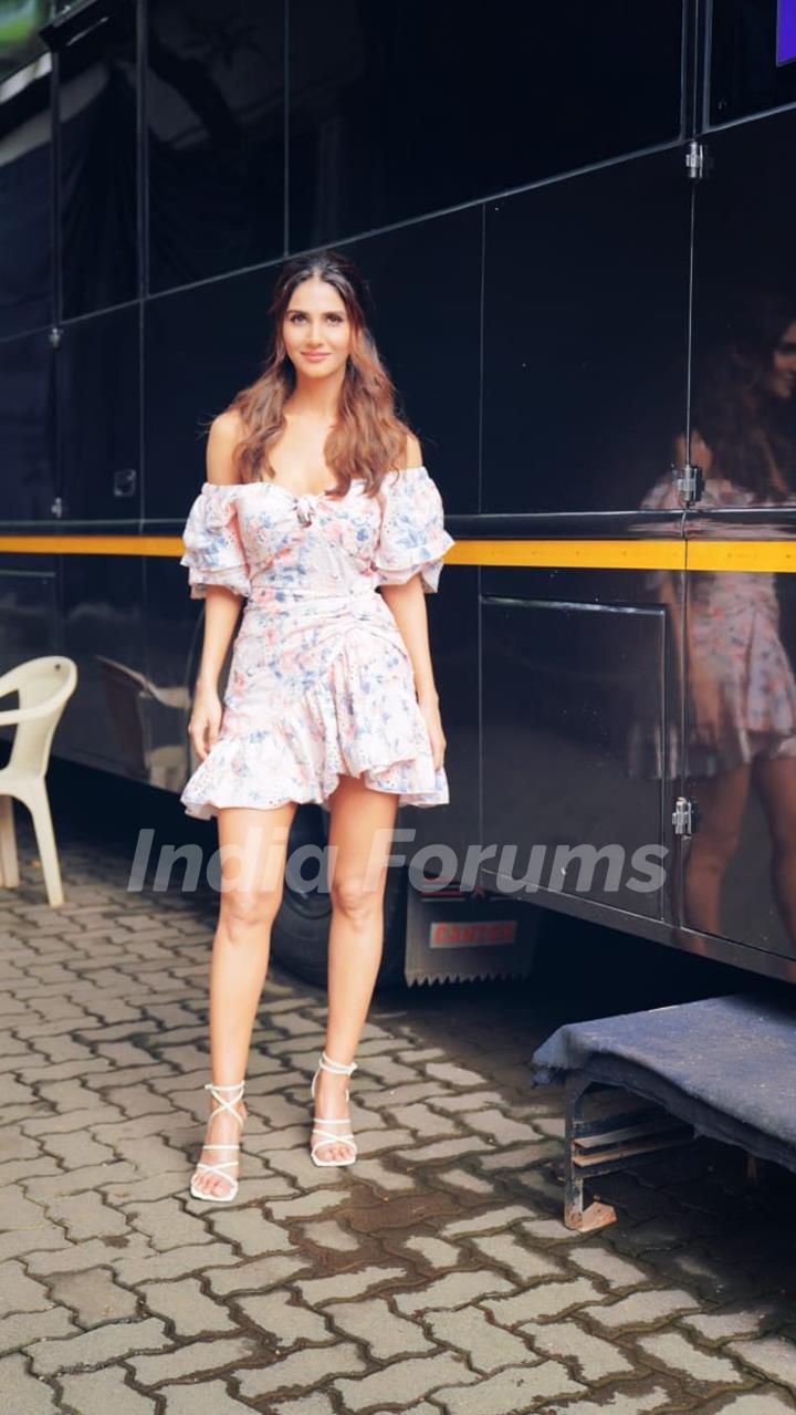 Vaani Kapoor snapped at a brand shoot.