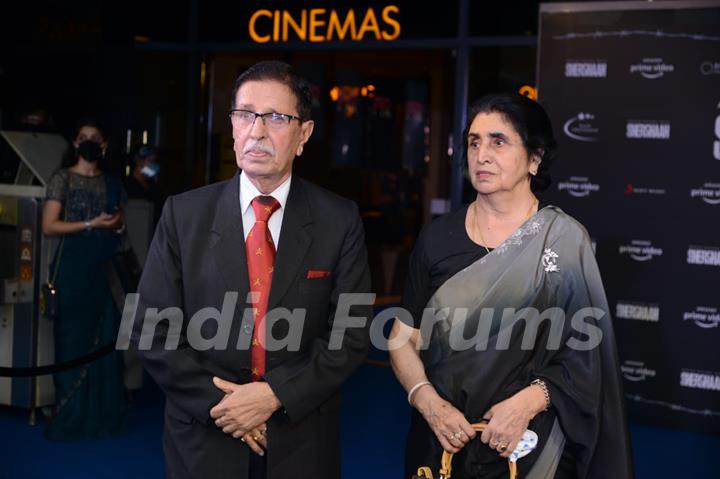 Vikram Batra's parents at the screening of Shershaah in Delhi