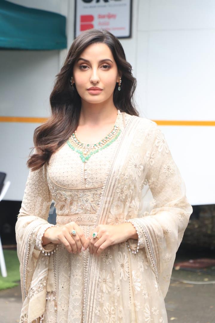 Nora Fatehi visits the sets of The Kapil Sharma Show for for the promotions of 'Bhuj: The Pride Of India'