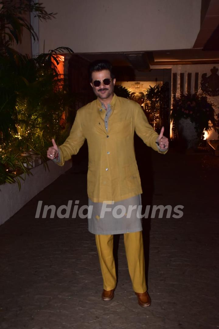 Anil Kapoor at Rhea Kapoor and Karan Boolani's wedding party