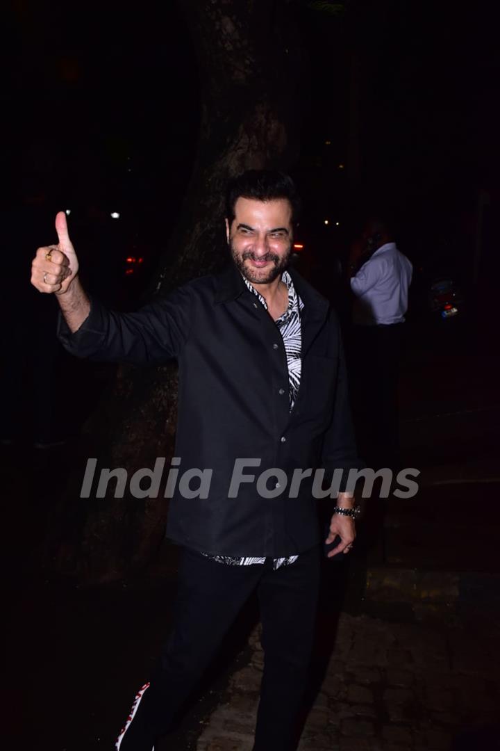 Sanjay Kapoor at Rhea Kapoor and Karan Boolani's wedding party