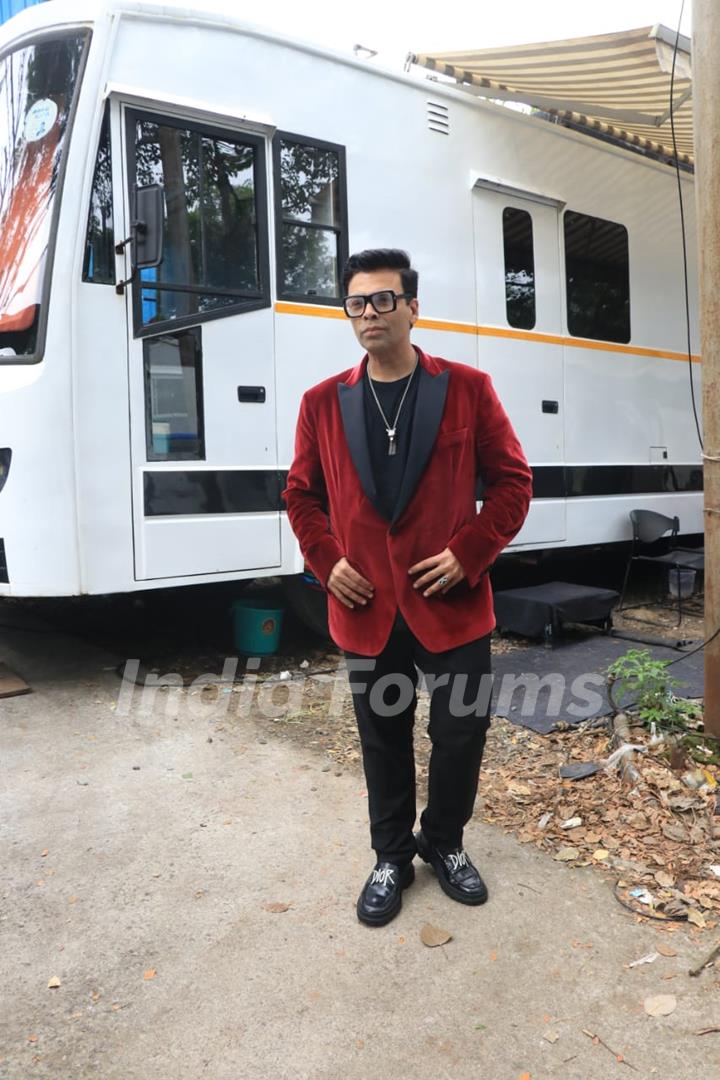 Karan Johar snapped at the sets of Big Boss OTT