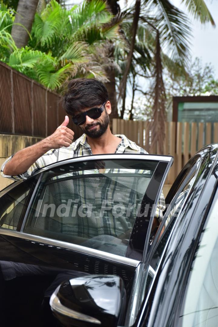 Shahid Kapoor snapped in the city today.