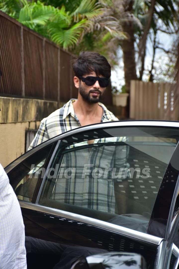 Shahid Kapoor snapped in the city today.