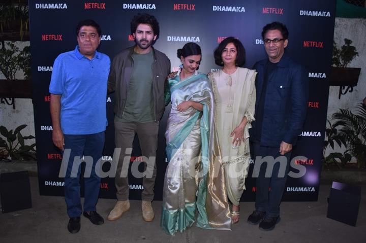 Bollywood celebrities spotted at Dhamaka Screening 