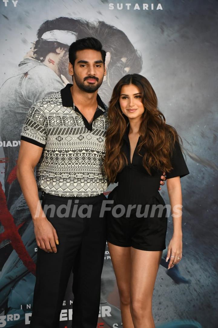 Tara Sutaria and Ahan Shetty for Tadap promotions 