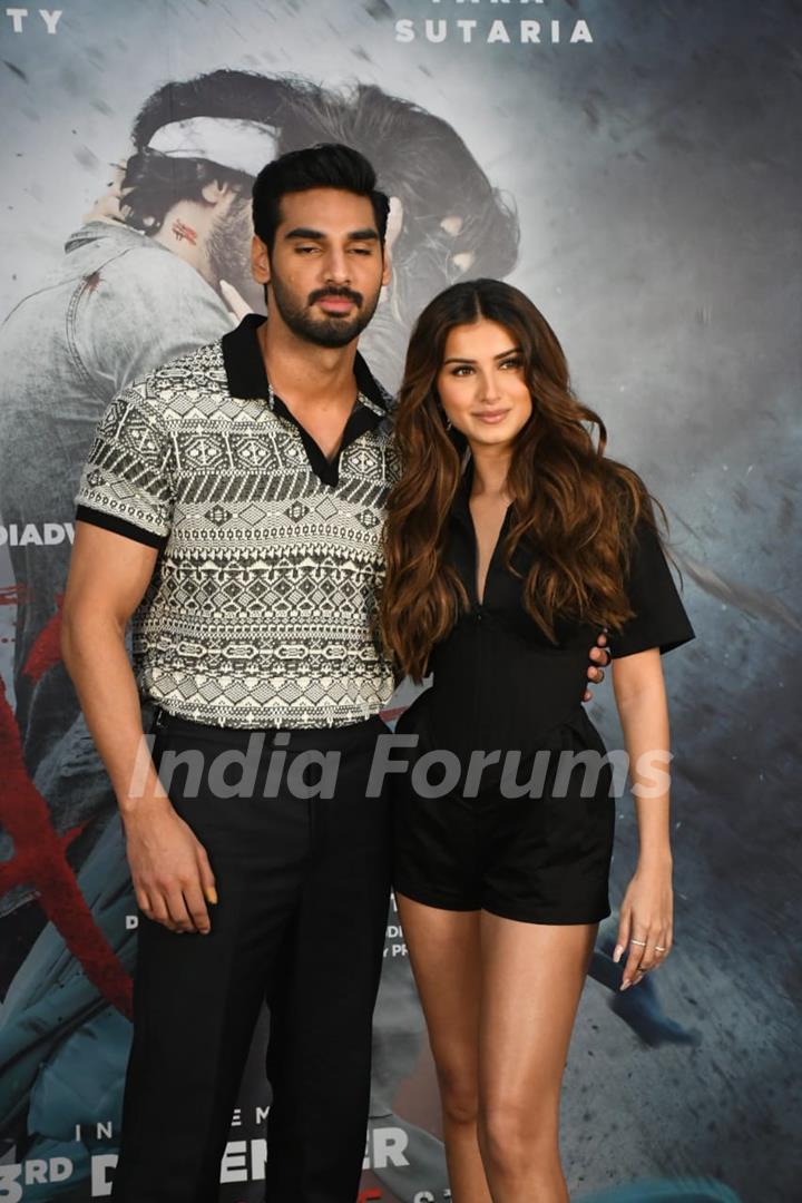 Tara Sutaria and Ahan Shetty for Tadap promotions 