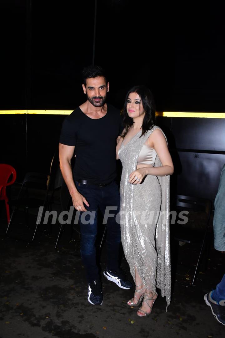 John Abraham & Divya Khosla Kumar Snapped at filmcity