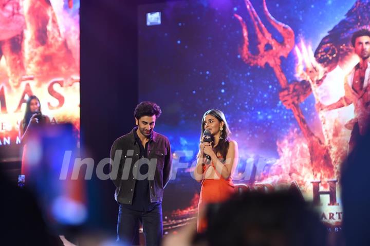 Ranbir Kapoor and Alia Bhatt at Brahmastra motion poster launch