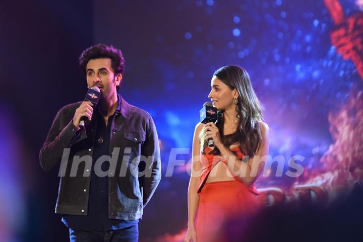 Ranbir Kapoor and Alia Bhatt at Brahmastra motion poster launch