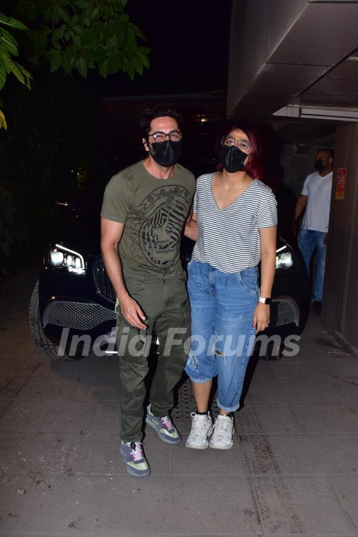 Ayushmann Khurrana and Tahira Kashyap snapped in Juhu