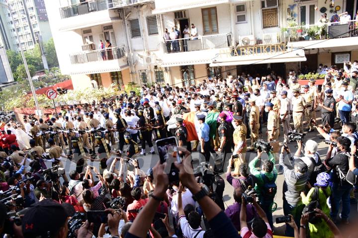 Lata Mangeshkar last rites