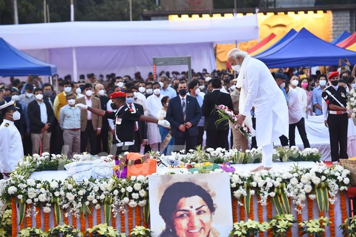 Lata Mangeshkar last rites