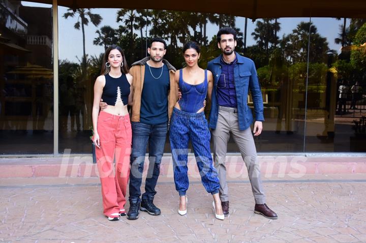 Ananya Panday, Dhairya Karwa, Siddhant Chaturvedi and Deepika Padukone