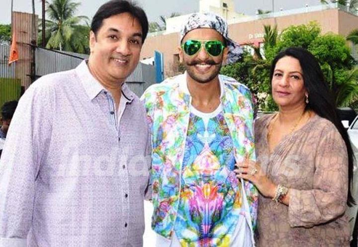 Ranveer Singh with his parents