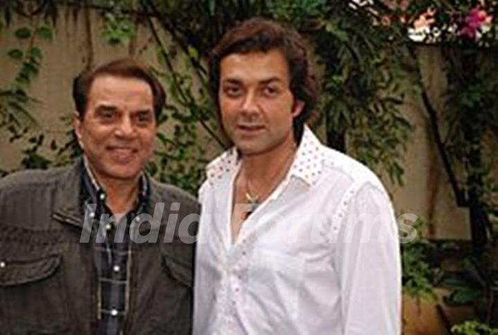 Bobby Deol With His Father