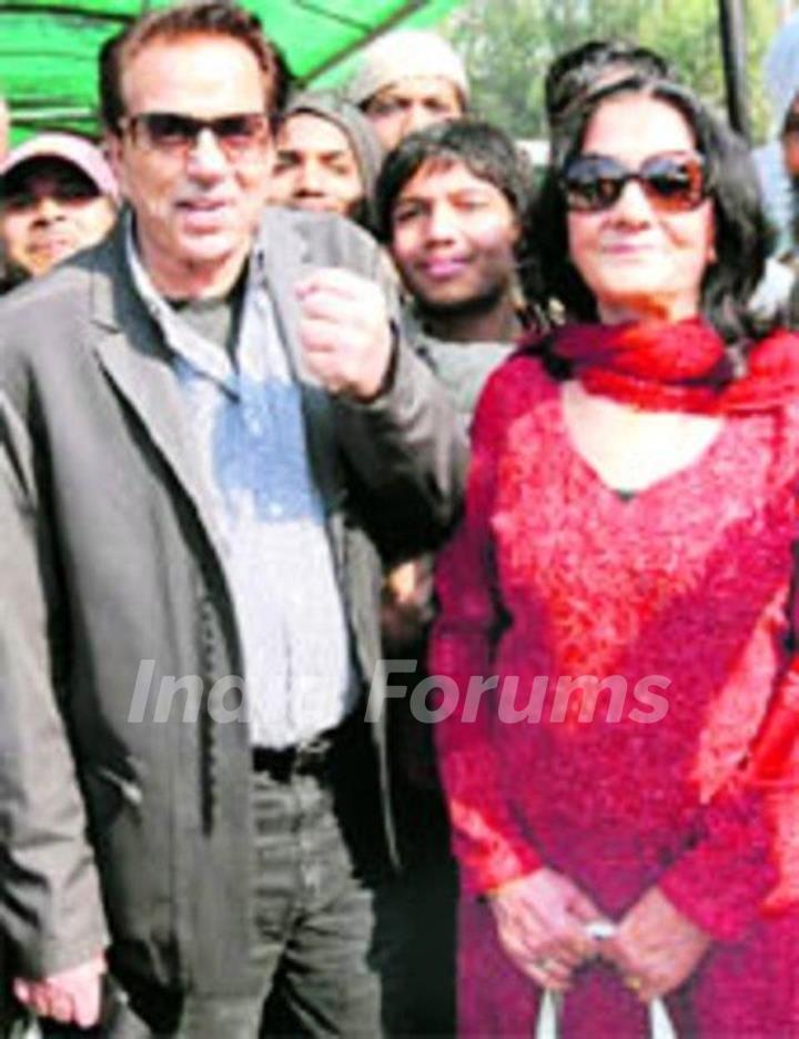 Dharmendra with his First Wife Parkash Kaur