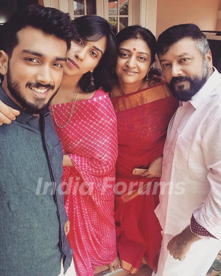 Jayaram with his family