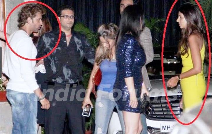 Hrithik Roshan with Shweta Bachchan Nanda