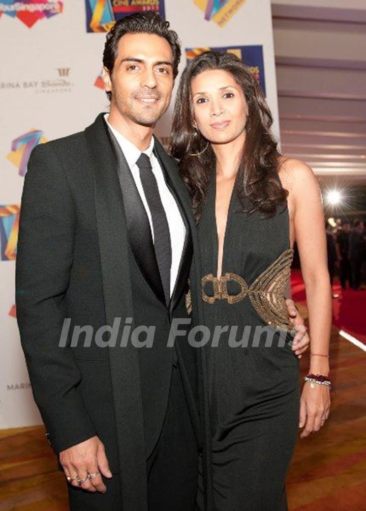 Arjun Rampal With His Wife Mehr Jesia