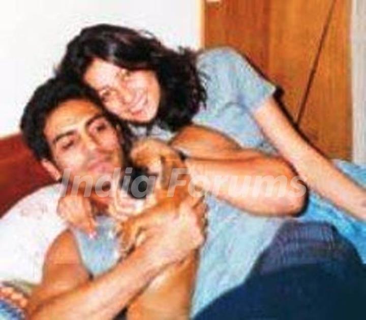 Arjun Rampal with his sister