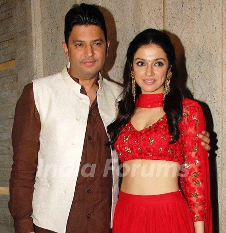 Bhushan Kumar with his wife Divya Khosla Kumar