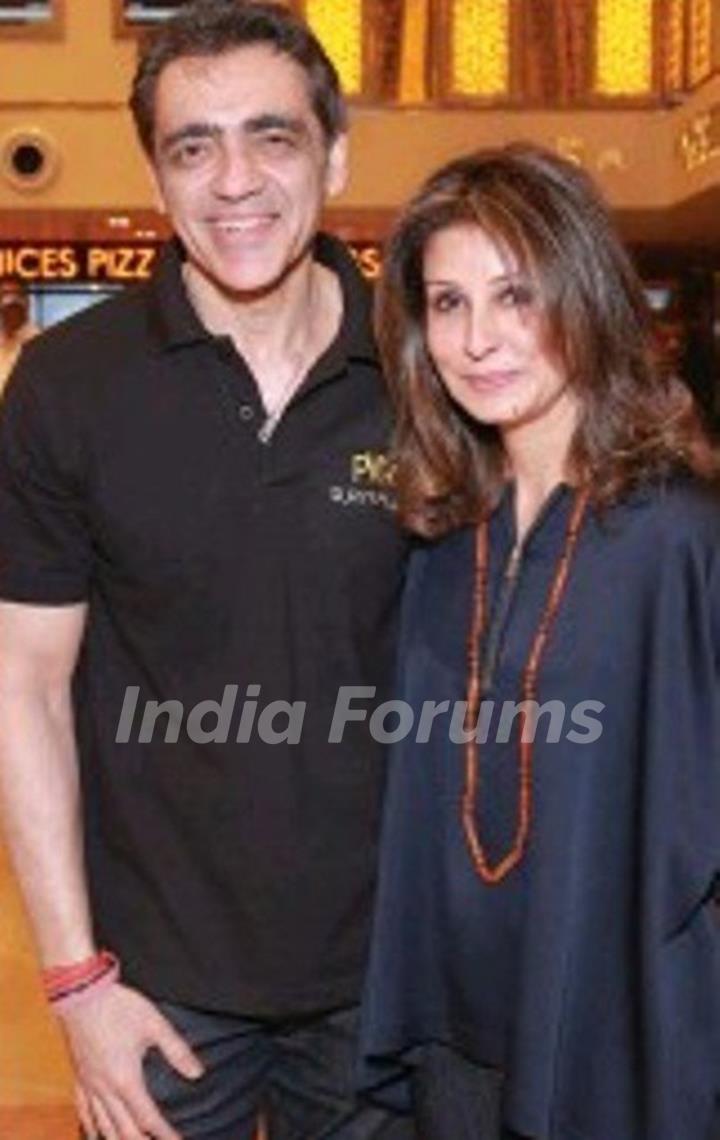 Ajay Bijli with his wife Selena Bijli