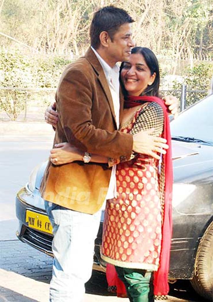 Sudesh Berry with his wife Sarita Berry