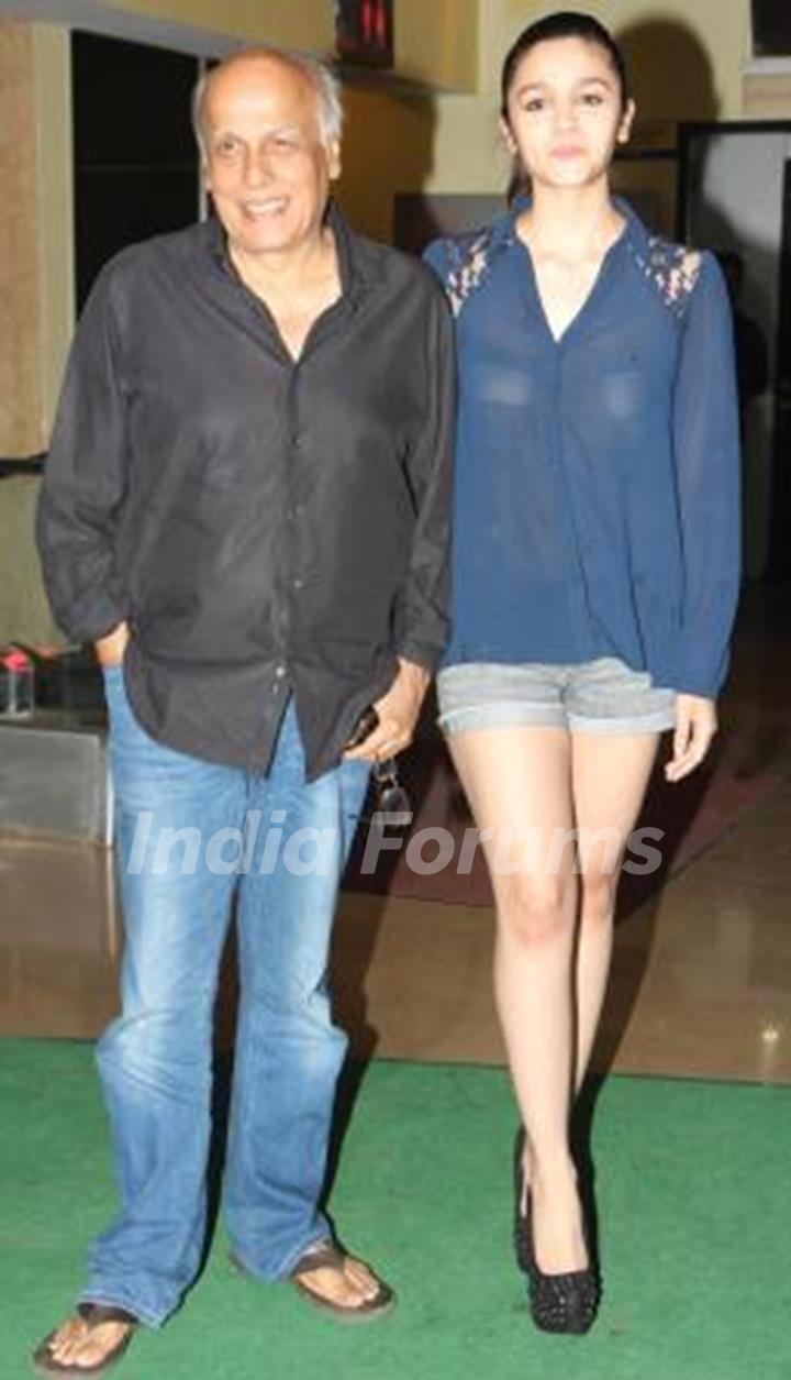 Alia Bhatt With Her Father Mahesh Bhatt