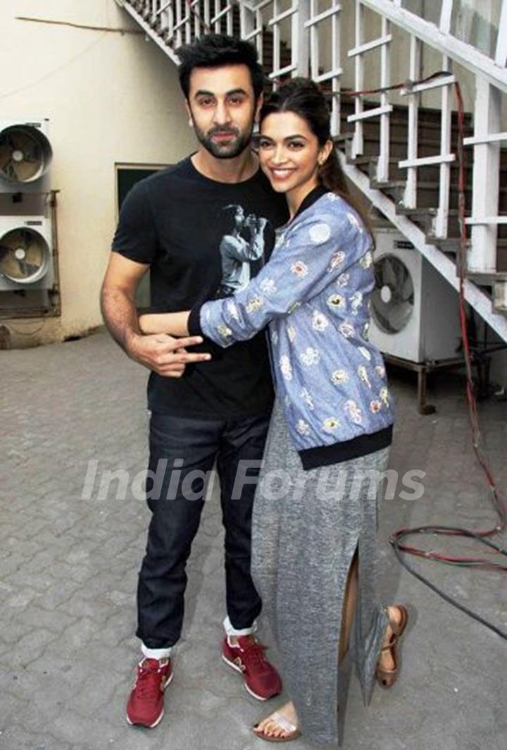 Ranbir Kapoor with Deepika Padukone  