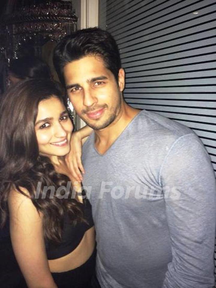 Sidharth Malhotra With His Ex-Girlfriend Alia Bhatt