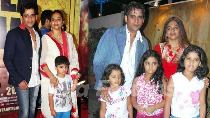 Ravi Kishan with his wife and children