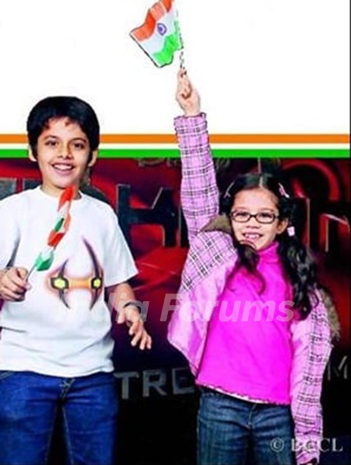 Darsheel Safary with his sister Nejvi Safary