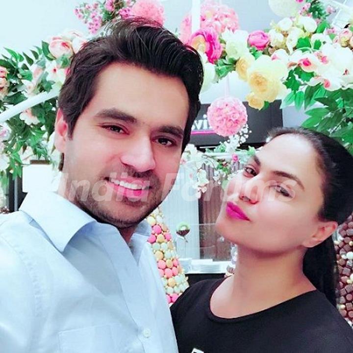 Veena Malik with her husband