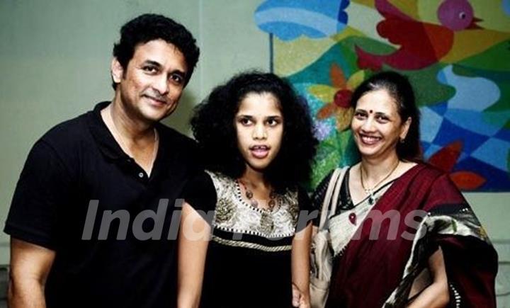 Ajinkya Deo with his wife Arti Deo and daughter Tanaya Deo