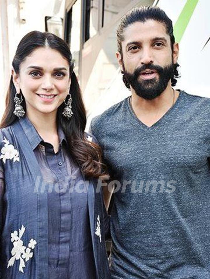 Aditi Rao Hydari with Farhan Akhtar