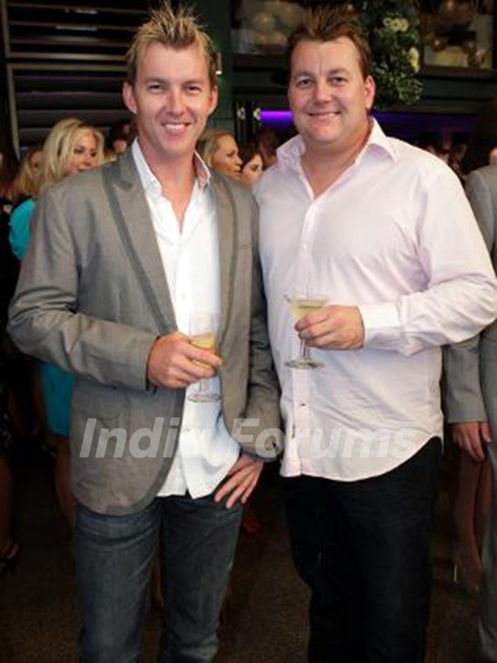 Brett Lee with his brother Shane Lee