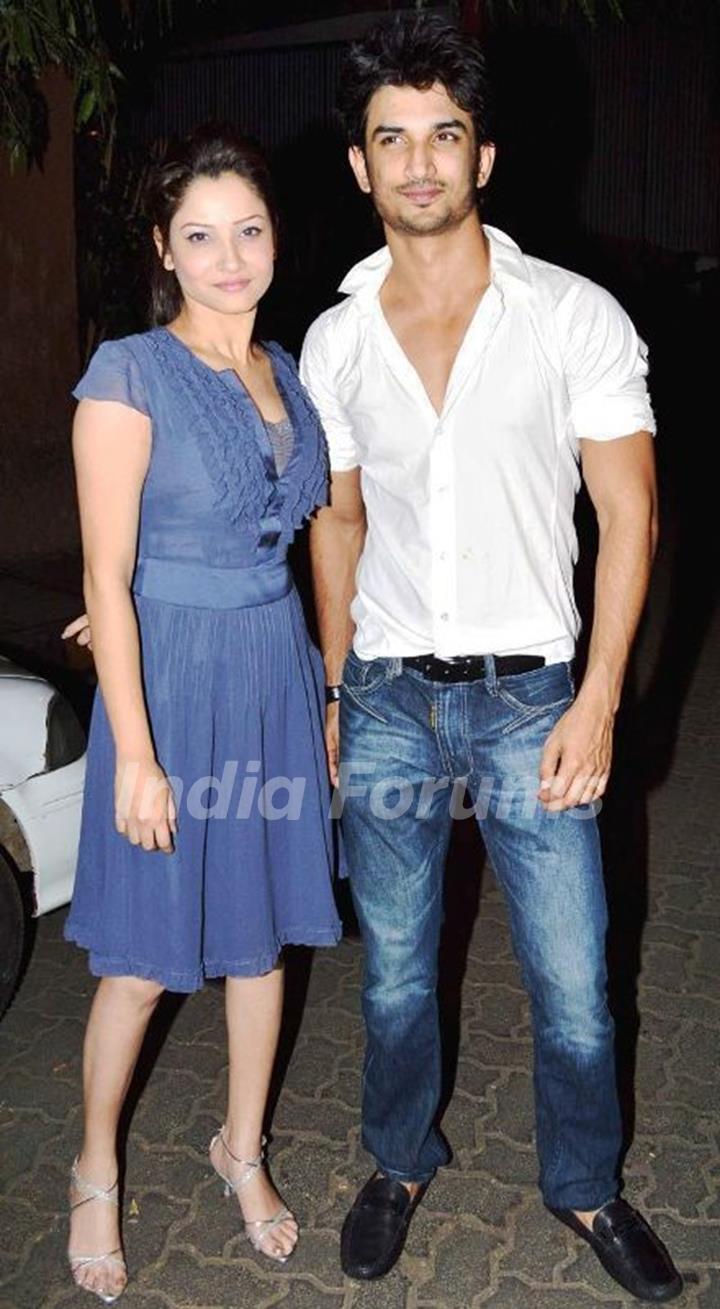 Sushant Rajput with his ex-girlfriend