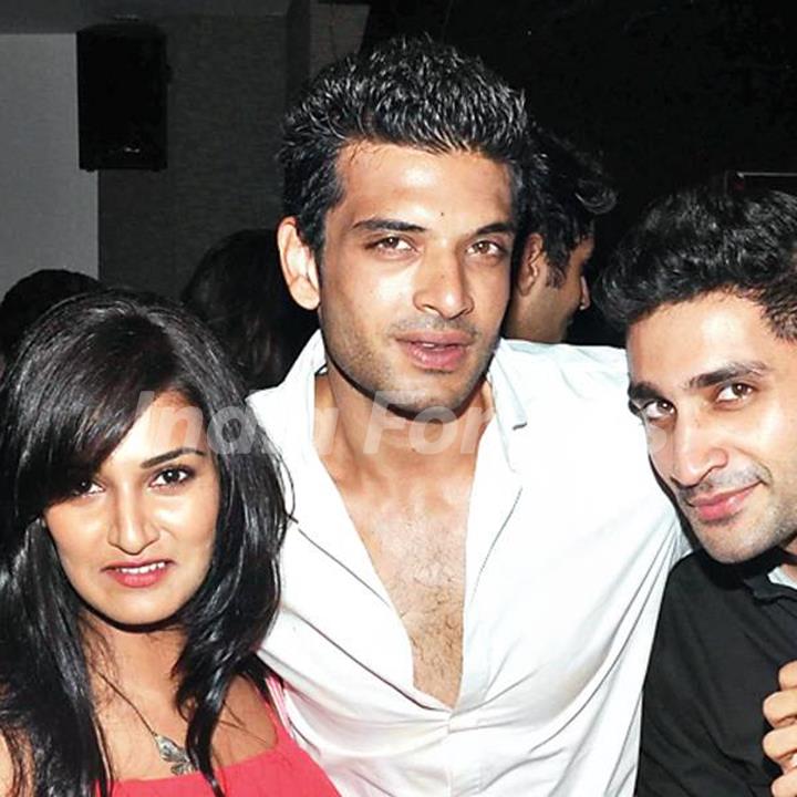 Mukti Mohan with Ankit Dwivedi and actor Karan Kundra