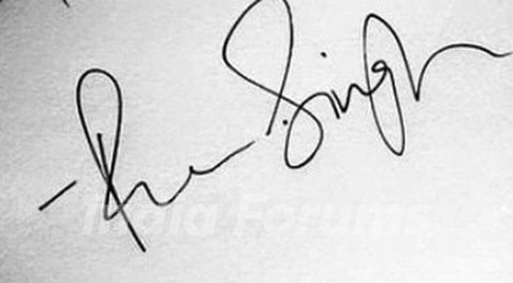 Ranveer Singh&#039;s Signature