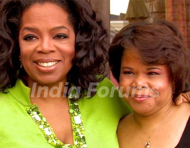 Oprah with her sister Patricia Lofton