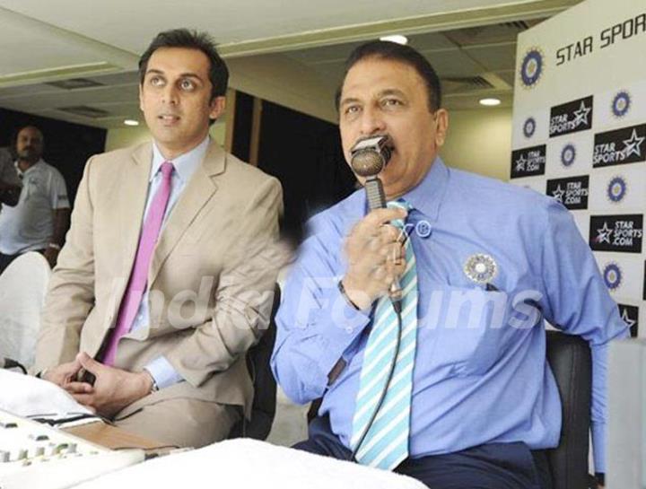 Sunil Gavaskar with his son Rohan