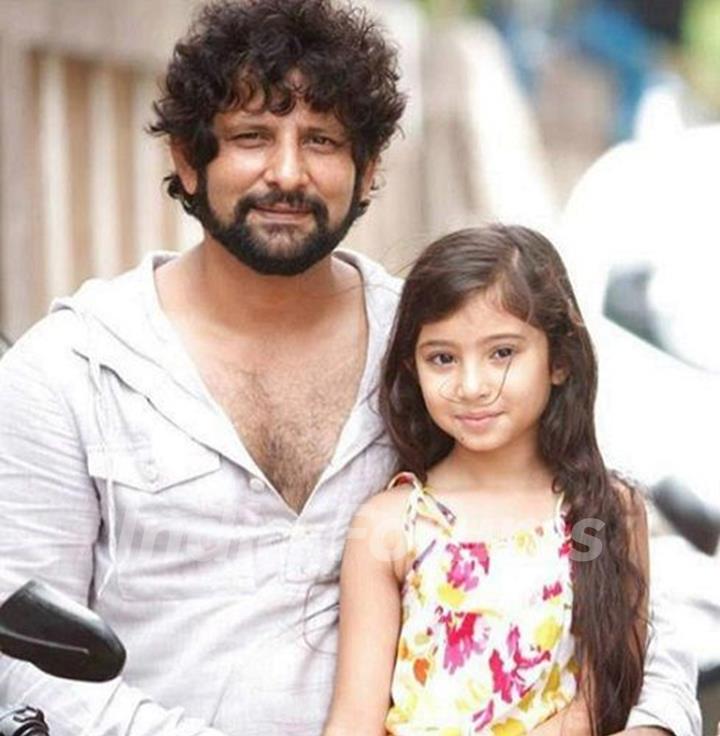 Raj Arjun with his daughter Sara