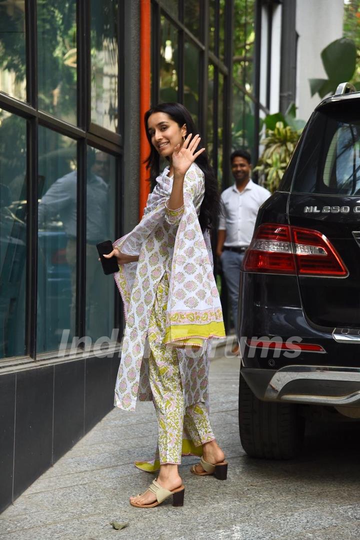 Shraddha Kapoor spotted at Maddock office today
