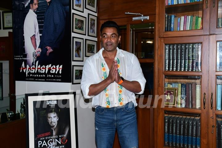 Bobby Deol and prakash jha for Aashram promotions