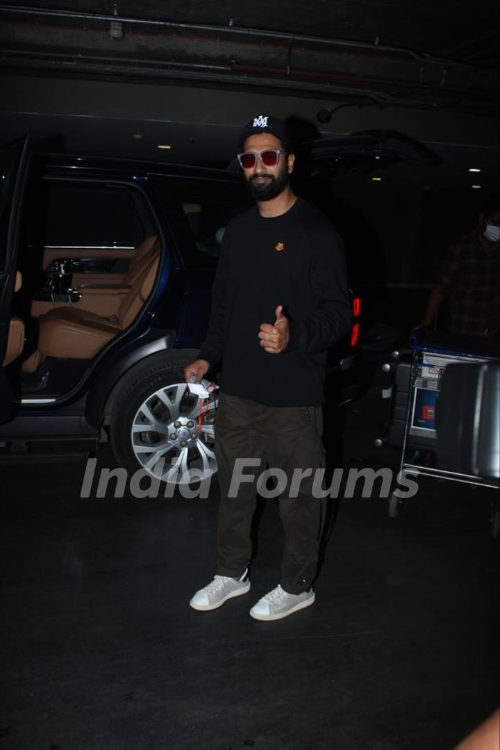 Vicky Kaushal and Aayushmann  Khuranna  snapped in the city today