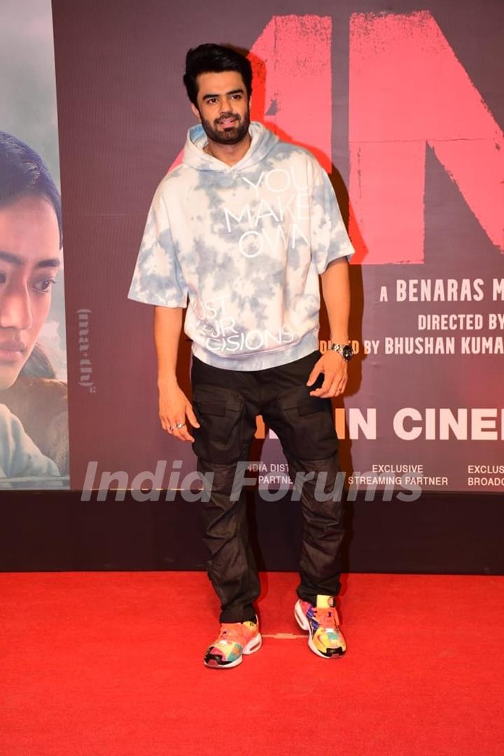 Manish Paul Spotted At The Screening Of upcoming movie Anek 